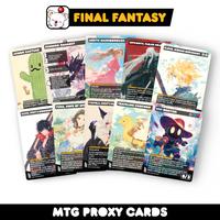 Final Fantasy Complete Proxy Set - 21 Cards to Choose From - Sephiroth, Cloud, Yuna, Kefka, & More! Perfect for your Commande...