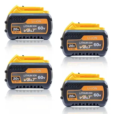 12Ah Battery DEWALT FLEX VOLT - Extended Runtime - Universal Replacement for DCB609/606/200 Series | 20V/60V Tools Compatible...