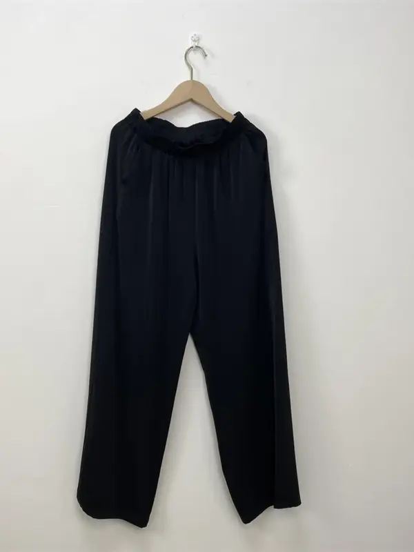 Women's Solid Color Palazzo Pants, Elegant Comfy Wide Leg Trousers for Daily Wear, Ladies Bottoms for All Seasons