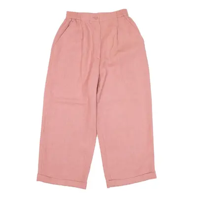 Trousers Pink Loose Straight Womens W22 L21