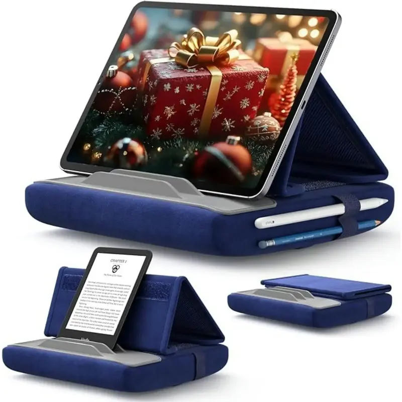 JSAUX Tablet Kindle Pillow Stand, iPad Pillow Holder for Lap Bed Desk Compatible with iPad Kindle Tablets iPhone Books Smartp...