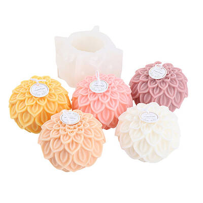 Flower Shape Silicone Candle Molds