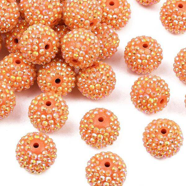 AB-Color Resin Rhinestone Beads