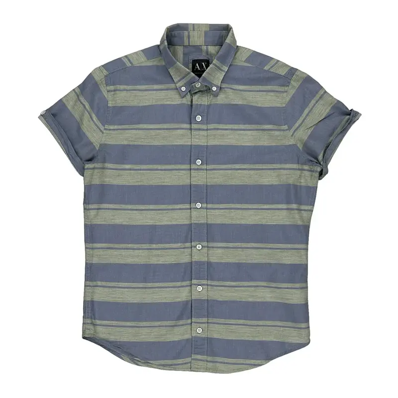 Armani Exchange Shirt - Small Blue Cotton