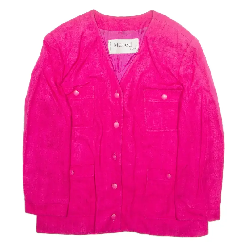 MARED Womens Blazer Jacket Pink M