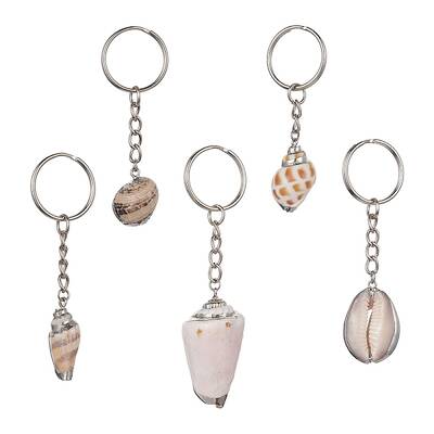 Natural Sea Shell Keychain