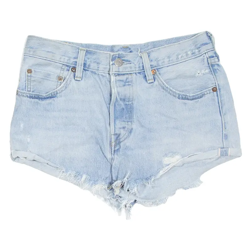 LEVI'S 501 Womens Denim Shorts Blue Relaxed S W27