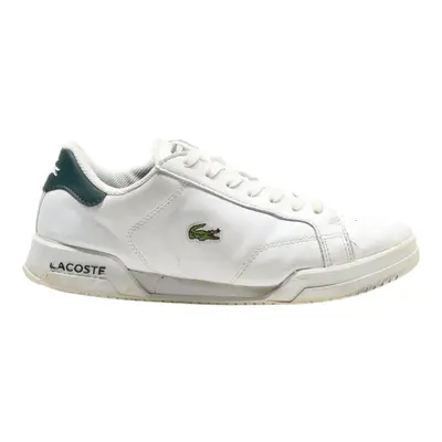 LACOSTE Sneaker Trainers White Synthetic Mens UK 7.5