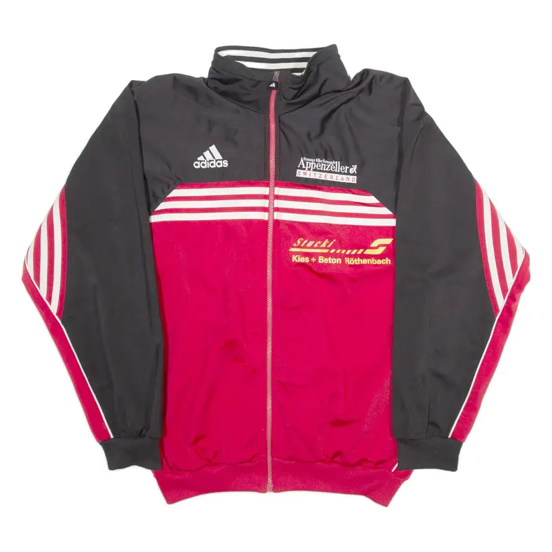 ADIDAS Switzerland Mens Track Jacket Red 2XL