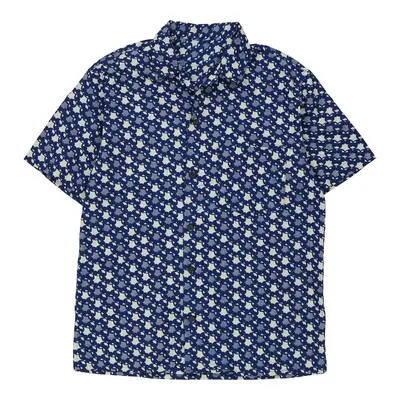 Unbranded Short Sleeve Shirt - Medium Blue Cotton