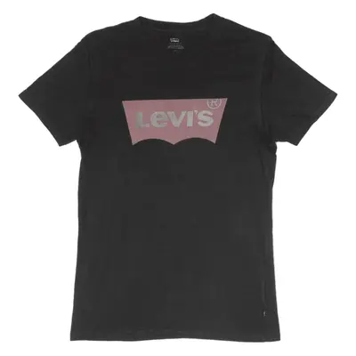 LEVI'S T-Shirt Black Short Sleeve Mens S