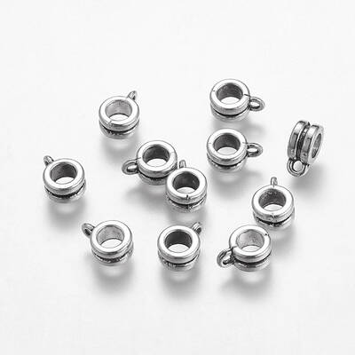 Tibetan Style Alloy Tube Bails