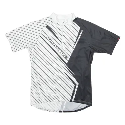 PROTECTIVE Cycling Mens Jersey White High Neck S