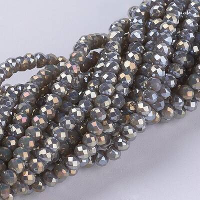 Electroplate Glass Beads Strands