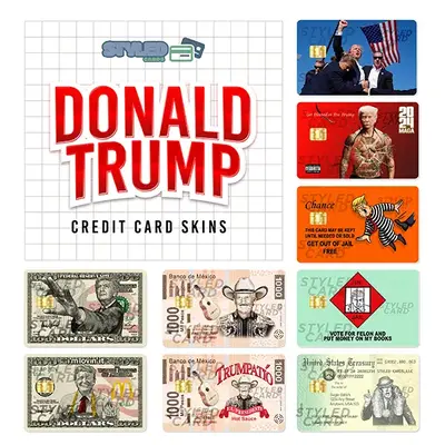 funny trump credit card skins/stickers