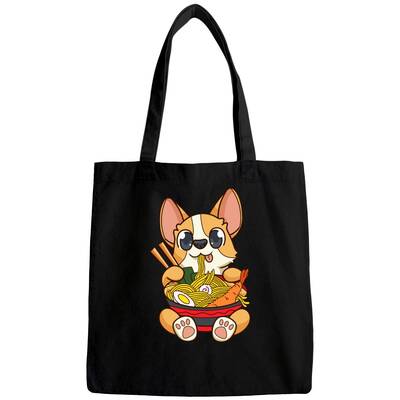 Corgi-dog Eating Bowl Of Ramen Pho Noodles Soup Bags