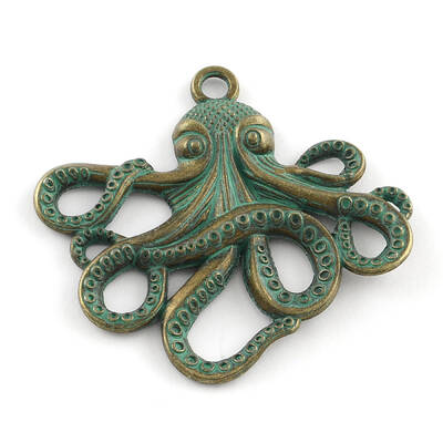 Octopus Zinc Alloy Big Pendants