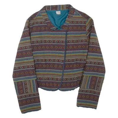 Lightweight Womens Jacket Blue Striped L