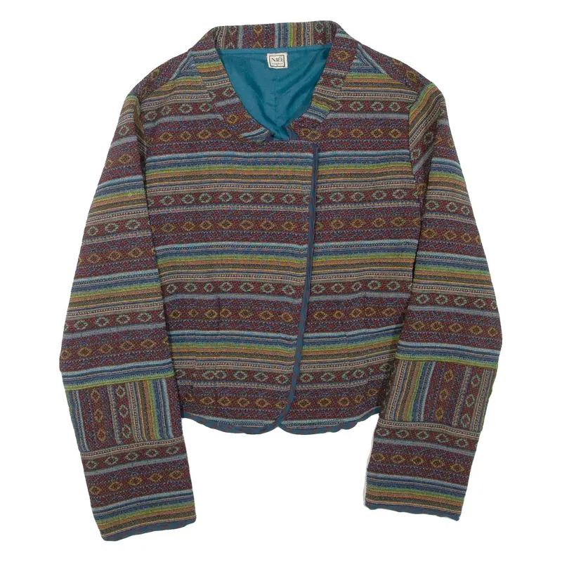 Lightweight Womens Jacket Blue Striped L