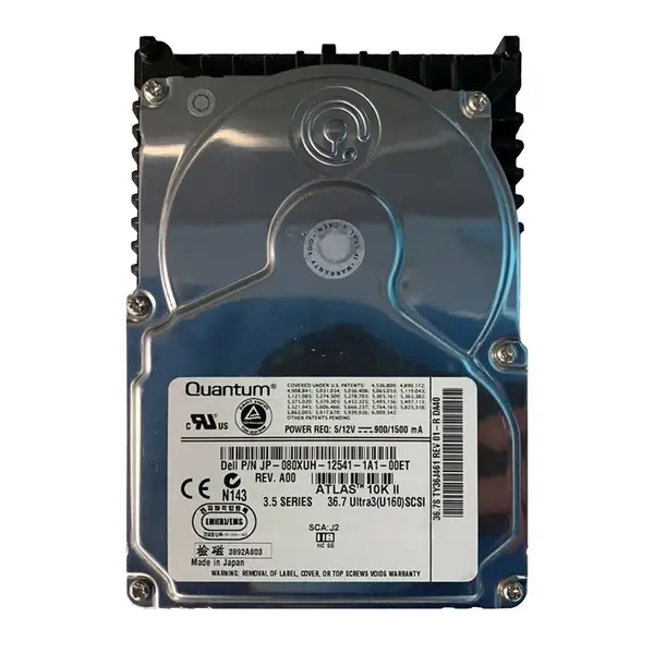 80XUH-U Dell 36GB 10000RPM Ultra 160 SCSI 3.5-Inch 8MB Cache Hard Drive