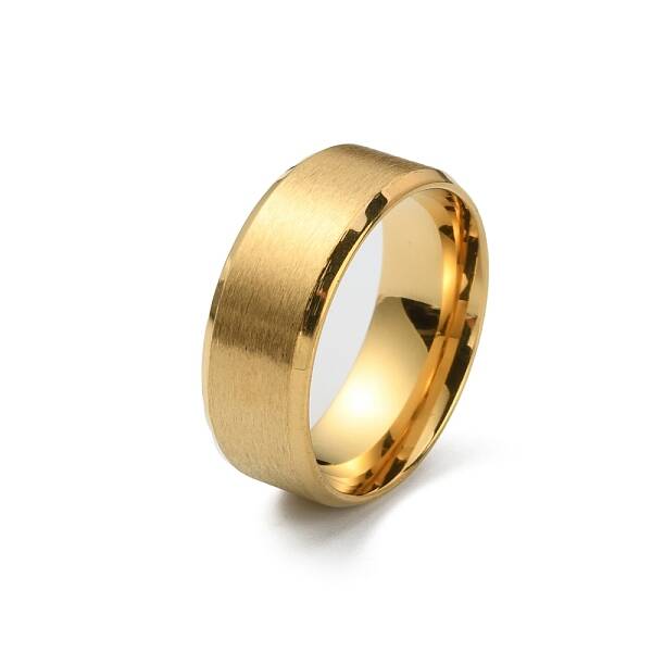 201 Stainless Steel Plain Band Ring for Men Women