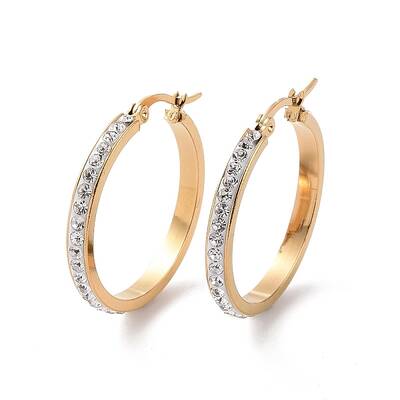 304 Stainless Steel Hoop Earrings