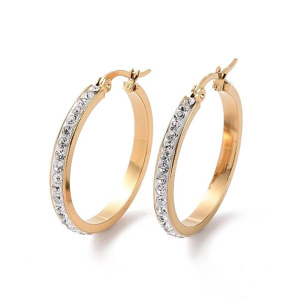 304 Stainless Steel Hoop Earrings
