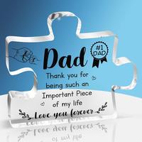 Father's Day Gifts for Dad, Dad Birthday Gifts, Bonus Best Dad Gifts from Daughter Son, Engraved Acrylic Father Plaques Prese...