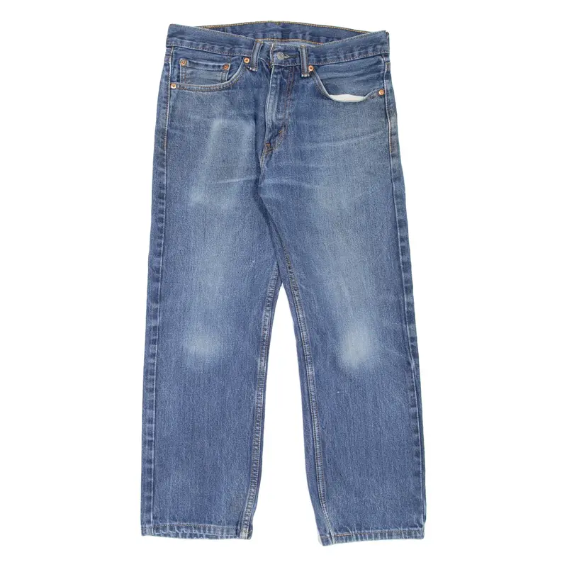 LEVI'S 505 Jeans Mens Blue Regular Straight Stone Wash W31 L26