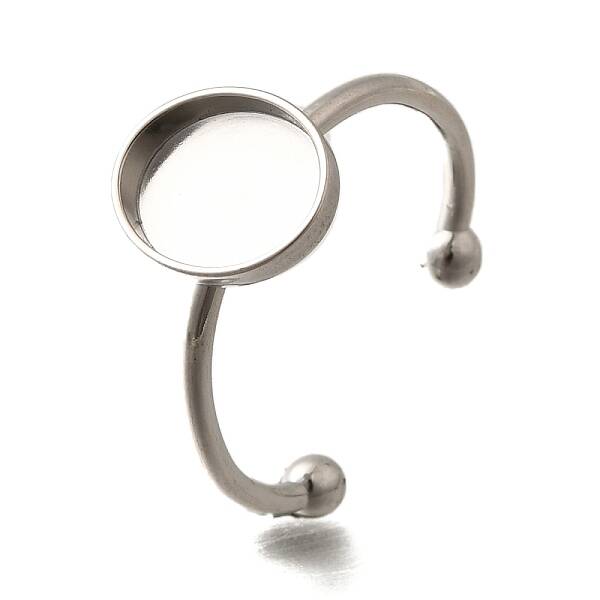 304 Stainless Steel Open Cuff Ring Components