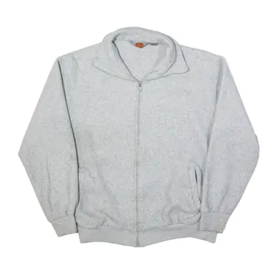 TED MCGRILL Fleece Jacket Grey 90s Womens 2XL