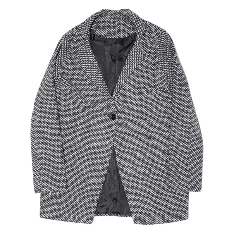 Knit Jacket White 90s Womens L