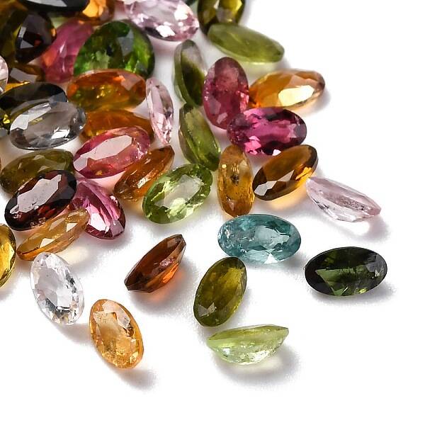 Faceted Natural Tourmaline Cabochons