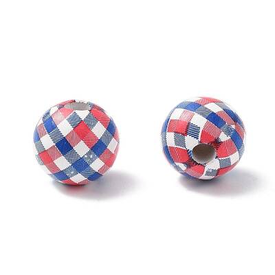 Independence Day Themes Wood European Beads