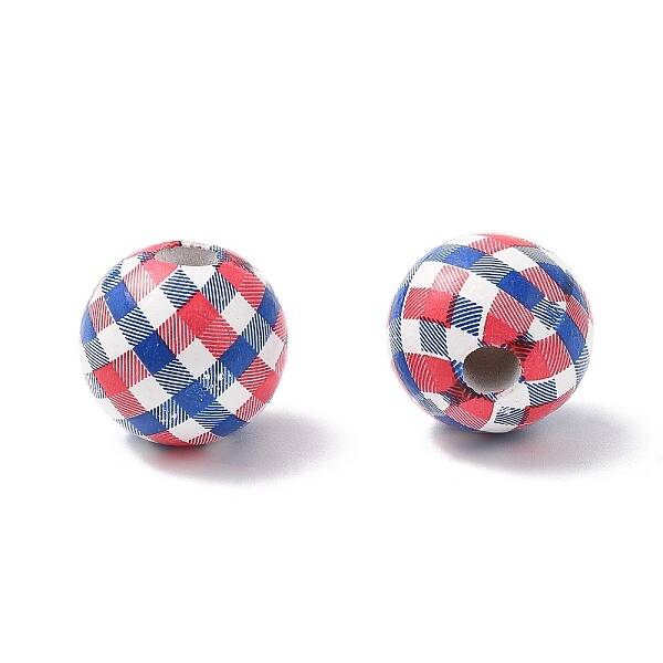 Independence Day Themes Wood European Beads