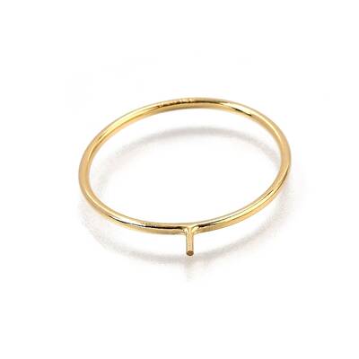 1/20 Yellow Gold Filled Stackable Rings Settings with Peg