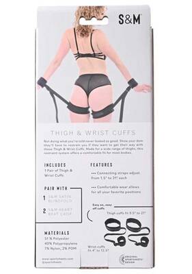 Thigh and Wrist Cuffs - Black