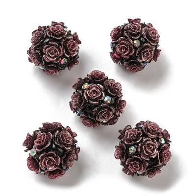 Acrylic Handmade Polymer Clay Rhinestone Beads
