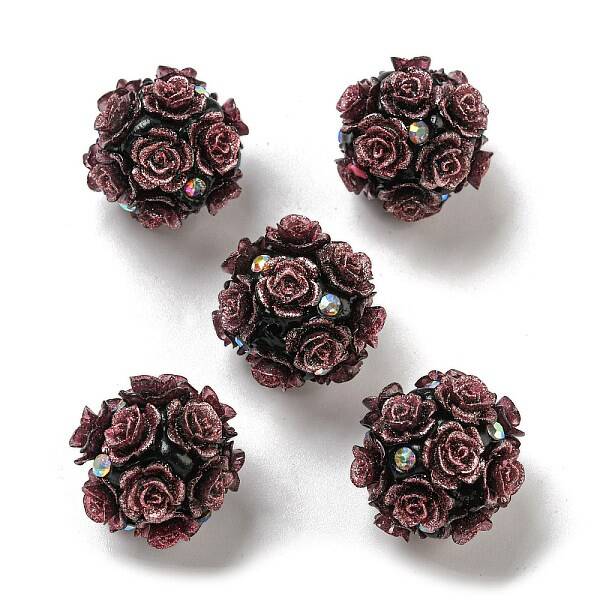 Acrylic Handmade Polymer Clay Rhinestone Beads