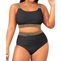 Daci Women Two Piece Plus Size Bikini - High Waisted Swimsuits Tummy Control Bathing Suits Swimwear 2025
