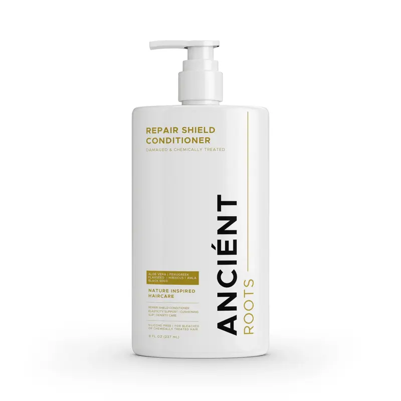 Ancient Roots Repair Shield Conditioner for Damaged Chemically Treated Hair, With Aloe Vera Fenugreek Flaxseed Hibiscus Amla ...