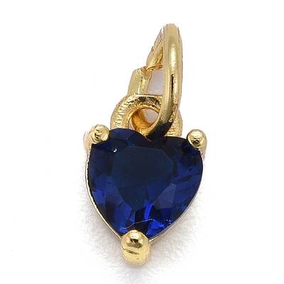 Brass Micro Pave Cubic Zirconia Charms