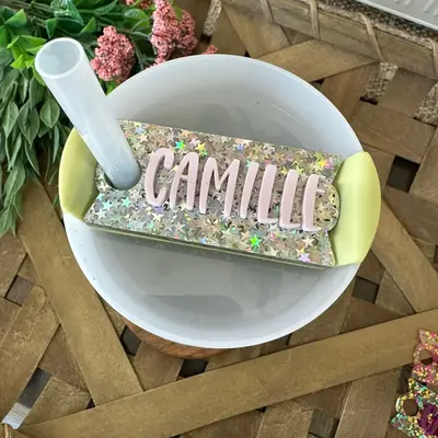 Foil Star Personalized Acrylic Nameplate