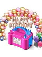 Send 10 random balloons-high-power electric balloon pump balloon blower inflatable pump double hole automatic inflator inflat...