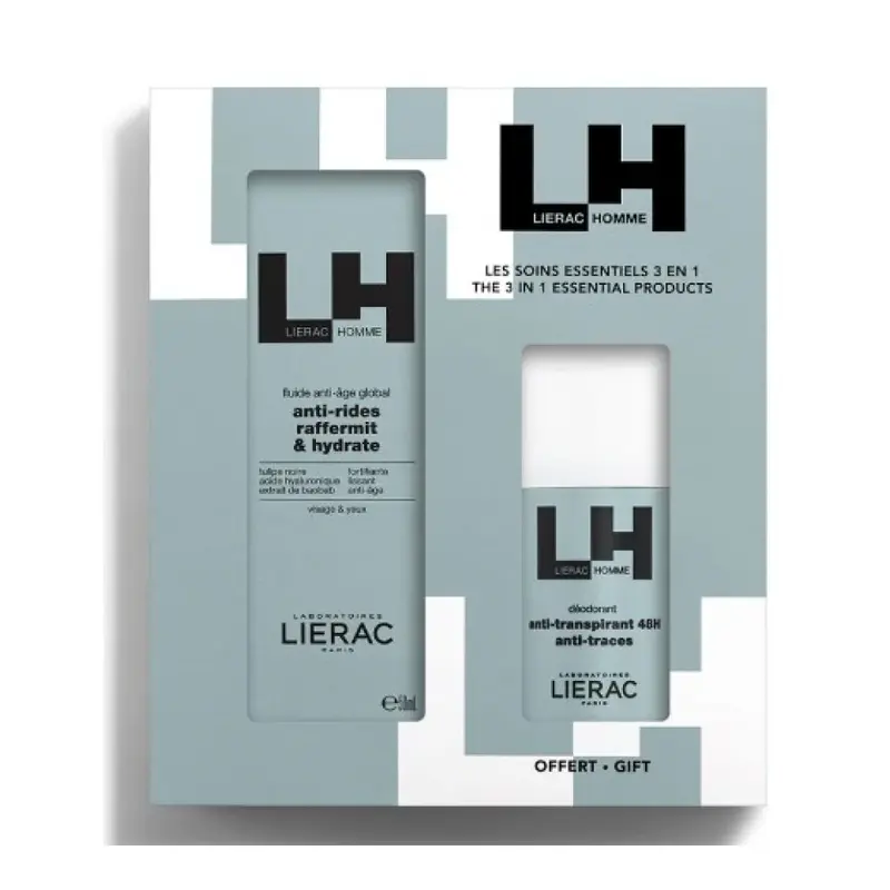 Lierac Man Father's Day Set Anti-Age Fluid + Free Deodorant 100ml