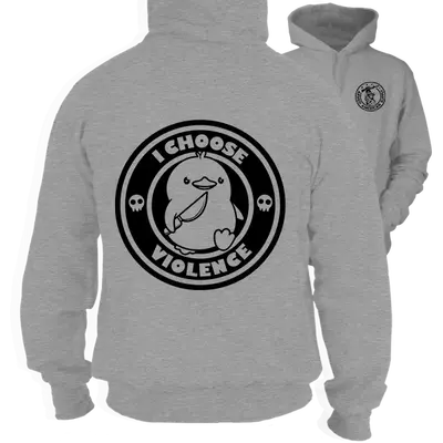 Violence- Heather Gray Hoodie