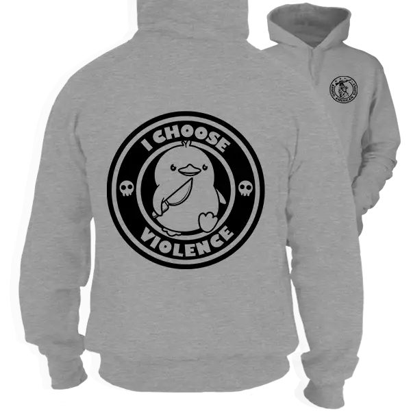 Violence- Heather Gray Hoodie