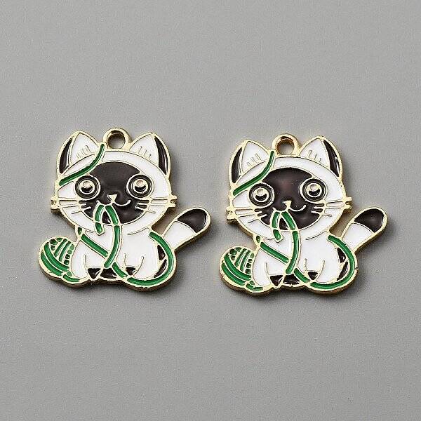 Zinc Alloy Enamel Pendants
