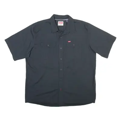 WRANGLER Mens Plain Shirt Black 2XL