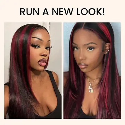 Peel & Tape Reusable Easy Tape In Hair Extensions Colored Human Hair 10Pcs/25g